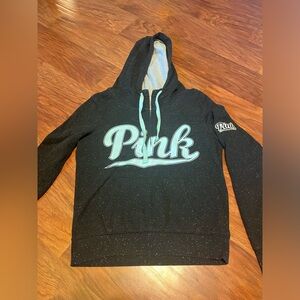 VS PINK hooded quarter zip